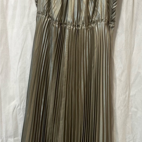 All Saints Silver Satin Dress Large - Picture 2 of 7